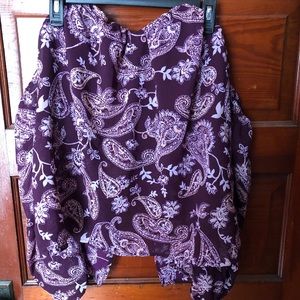 Purple Crop Blouse